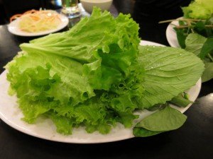 Lettuce and mustard leaf