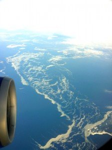 View of Finland from the plane