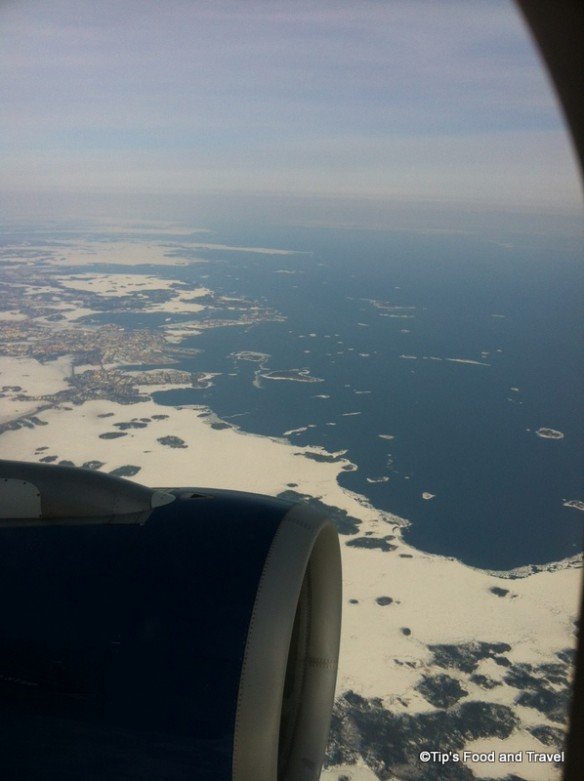 pretty view before landing in Helsinki airport