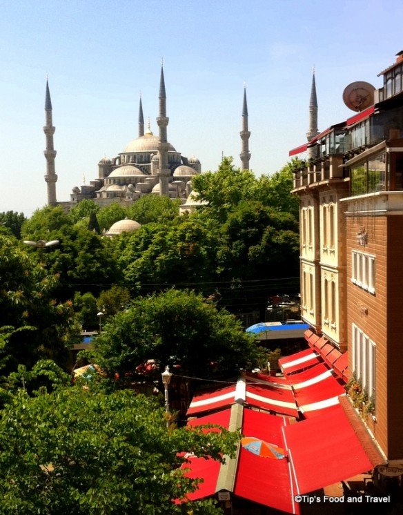 Our view from the room where we stayed in Istanbul.