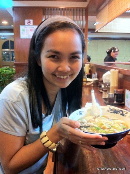 Me with a big bowl of Ramen at Ramen Tei